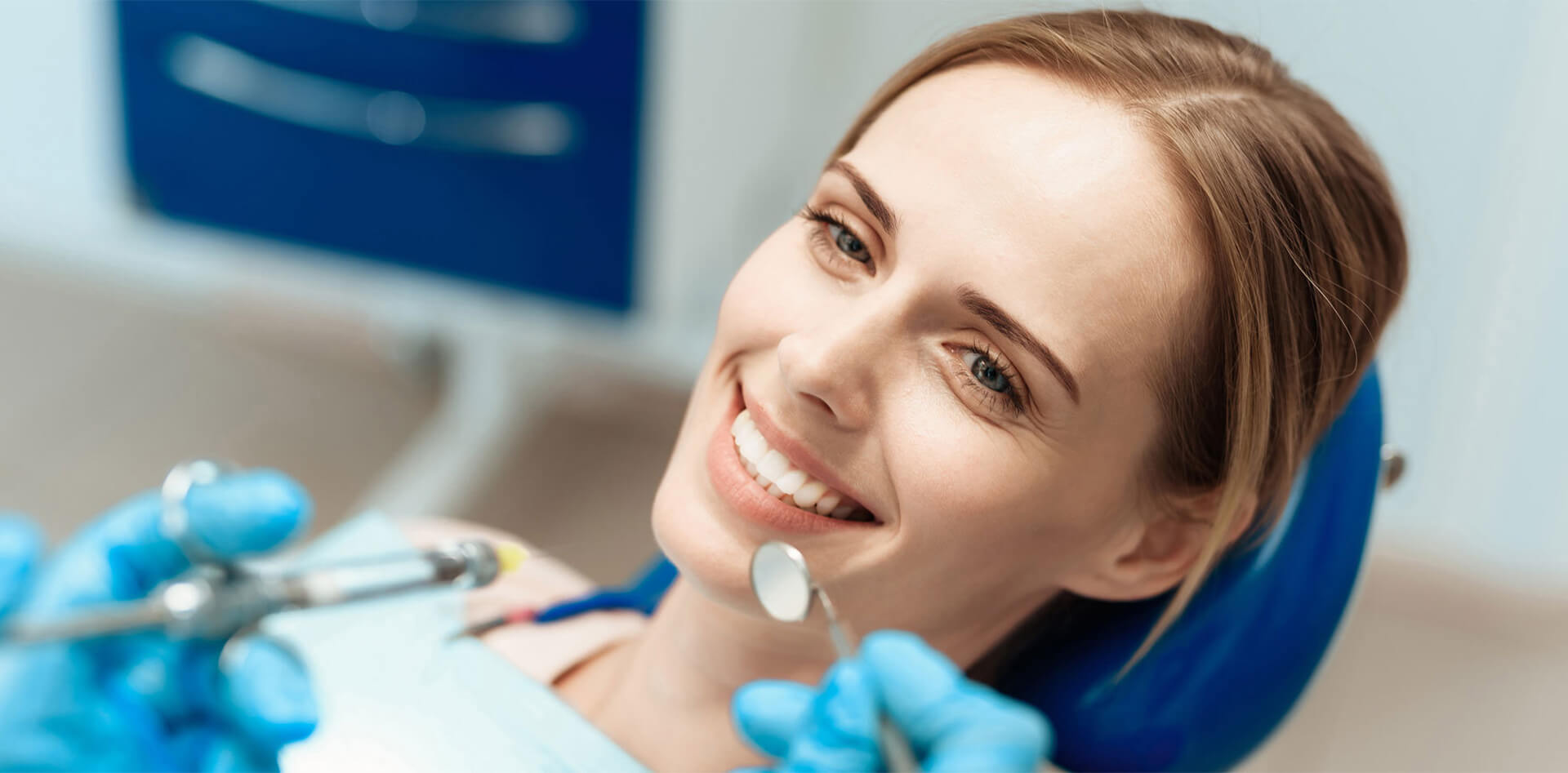 woman getting a dental treatment
