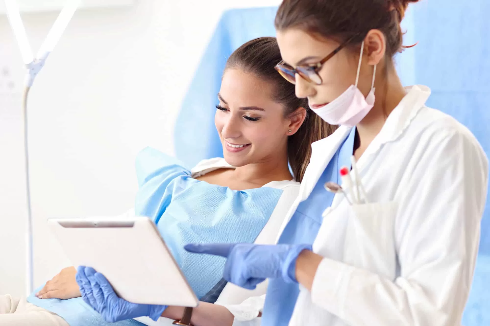 dentist and patient